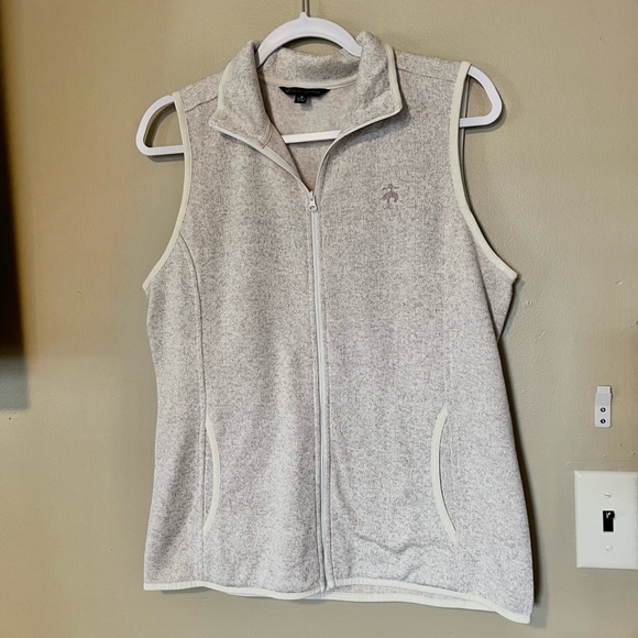 Brooks Brothers Fleece Sweater Zip Up Vest - Picture 2 of 8